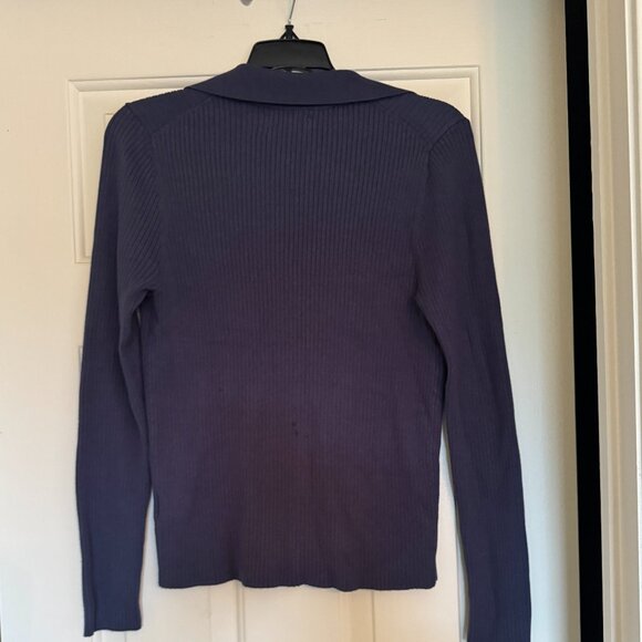 Fully button up ribbed sweater - Picture 2 of 4